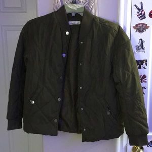 Button down bomber jacket